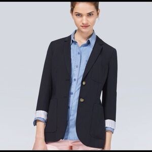 Aritzia Navy Blazer with Gold Buttons